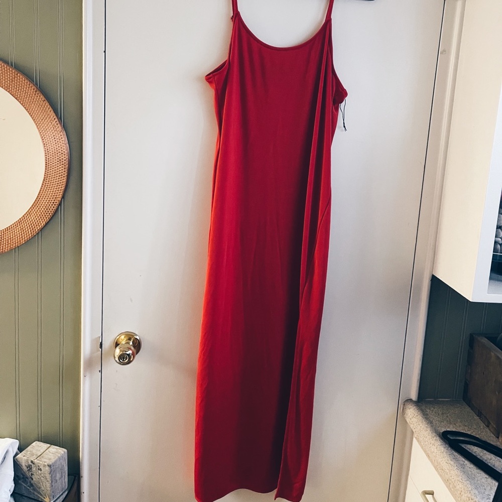 Something Navy red dress